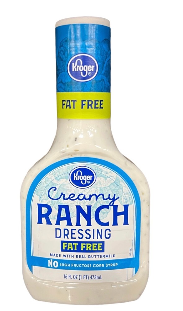Kroger Fat Free Creamy Ranch Salad Dressing & Dip 16 oz