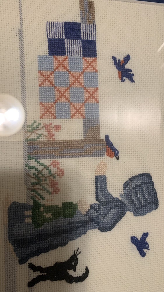 Framed Cross Stitch 4 Pieces