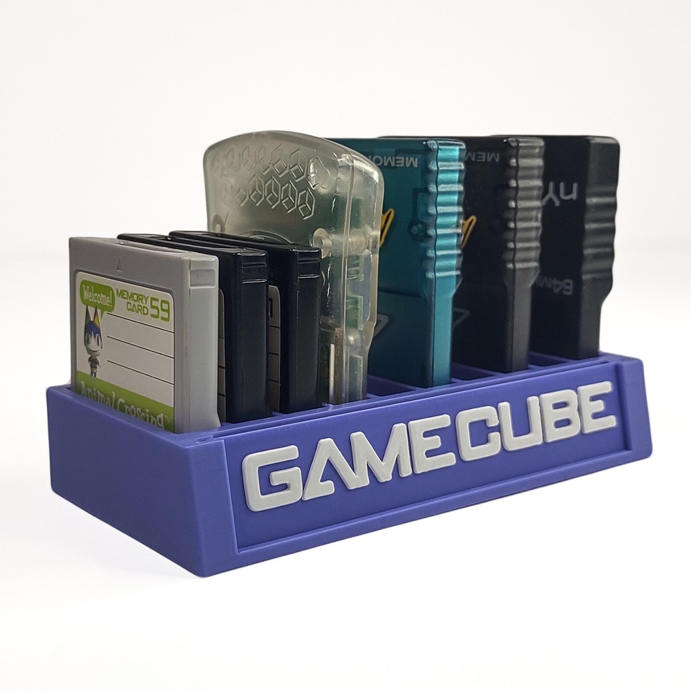 Nintendo GameCube Memory Card Display Tray Mancave Storage Accessory GC