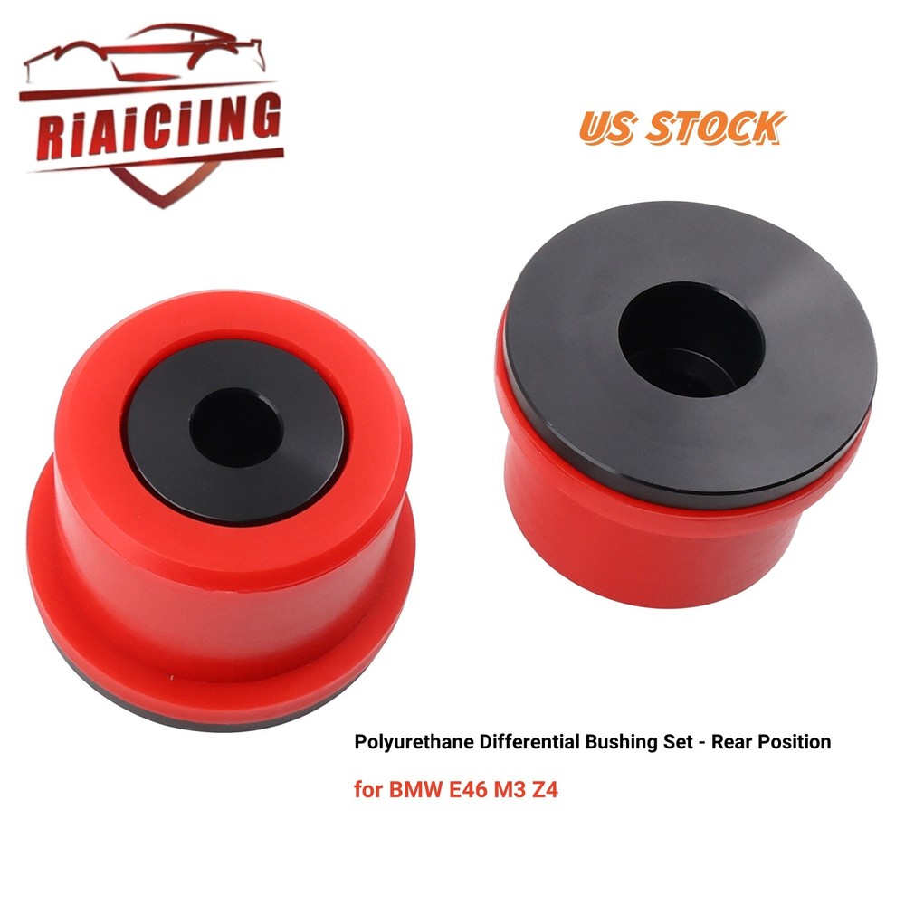 Pair Performance Polyurethane Rear Differential Mount Bushings for BMW E46 Z4 M3