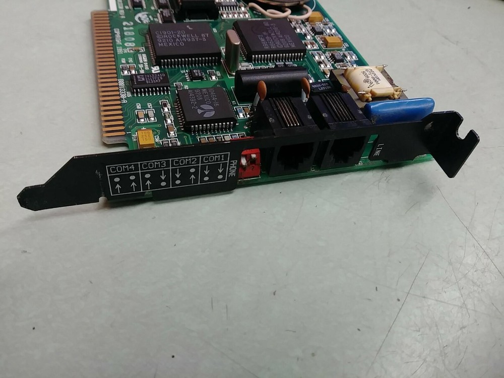 PRACTICAL PERIPHERALS PM2400FX96 2400Bps 8-BIT ISA INTERNAL FAX MODEM FROM 1991