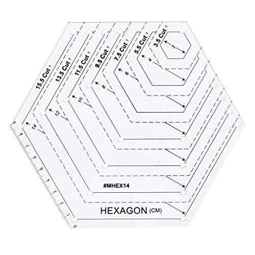 ERIOKK 5Pcs Creative Grids Quilting Templates Set,Drafting Triangles 45 60