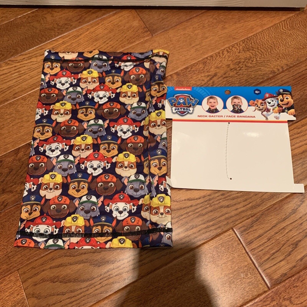 nicklodeon paw patrol neck gaitor-open Package.