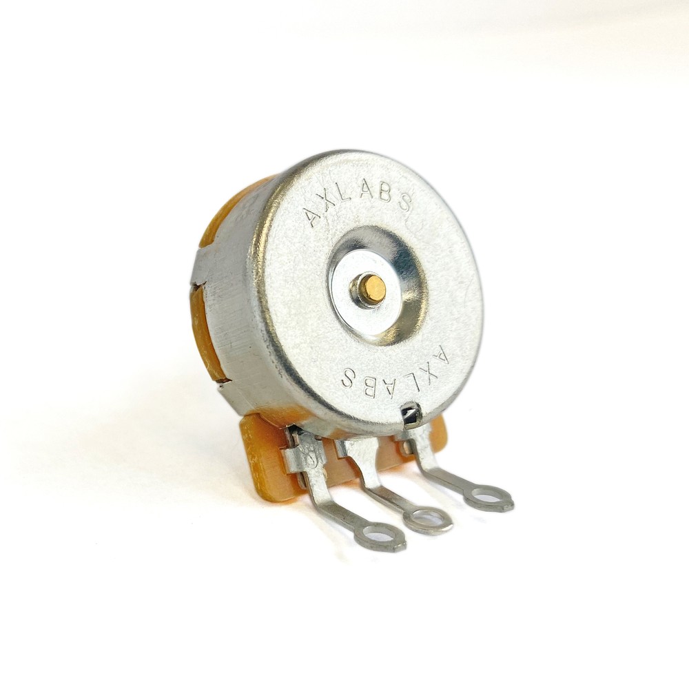 AxLabs 250K Linear Taper Potentiometer, Medium 3/4" Length, Solid 3/8" Shaft