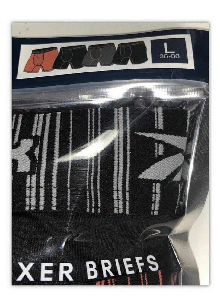 4 Pack REEBOK Men Boxer Briefs PERFORMANCE RED BLACK MEDIUM LARGE XLARGE XL $32
