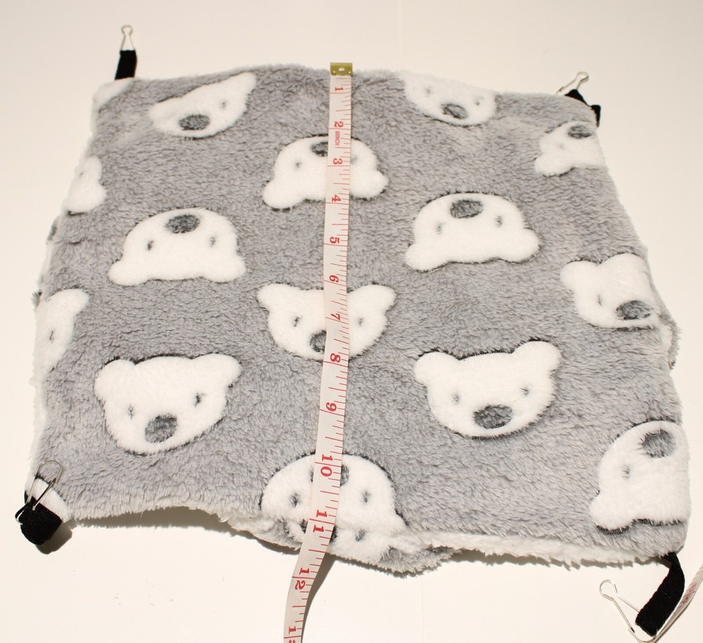 Cage Hammock & Bed Pad Hanging Plush Double Layer Small Animal 2pc