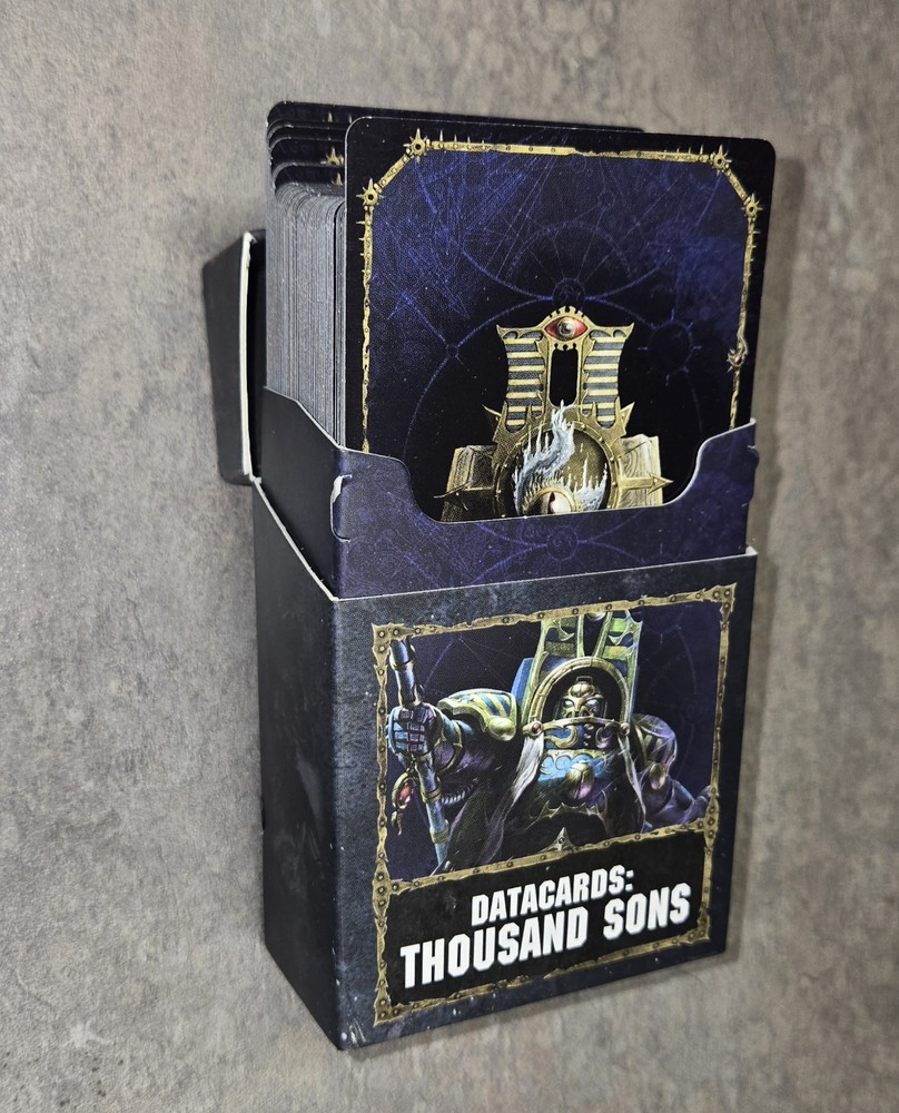 Games Workshop Warhammer 40K Thousand Sons codex and Datacards Expansion English