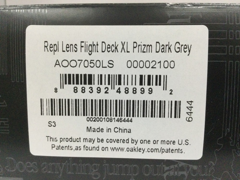 OAKLEY FLIGHT DECK [XL] REPLACEMENT LENS - PRIZM DARK GREY [S3]