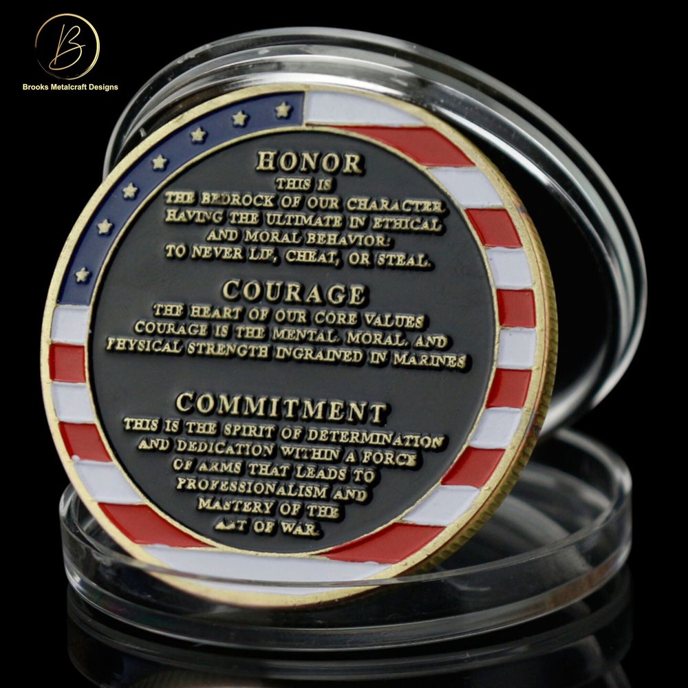 Marine Corps Core Values Challenge Coin