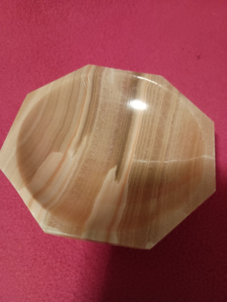 Octagon Calcite Ashtray 4"