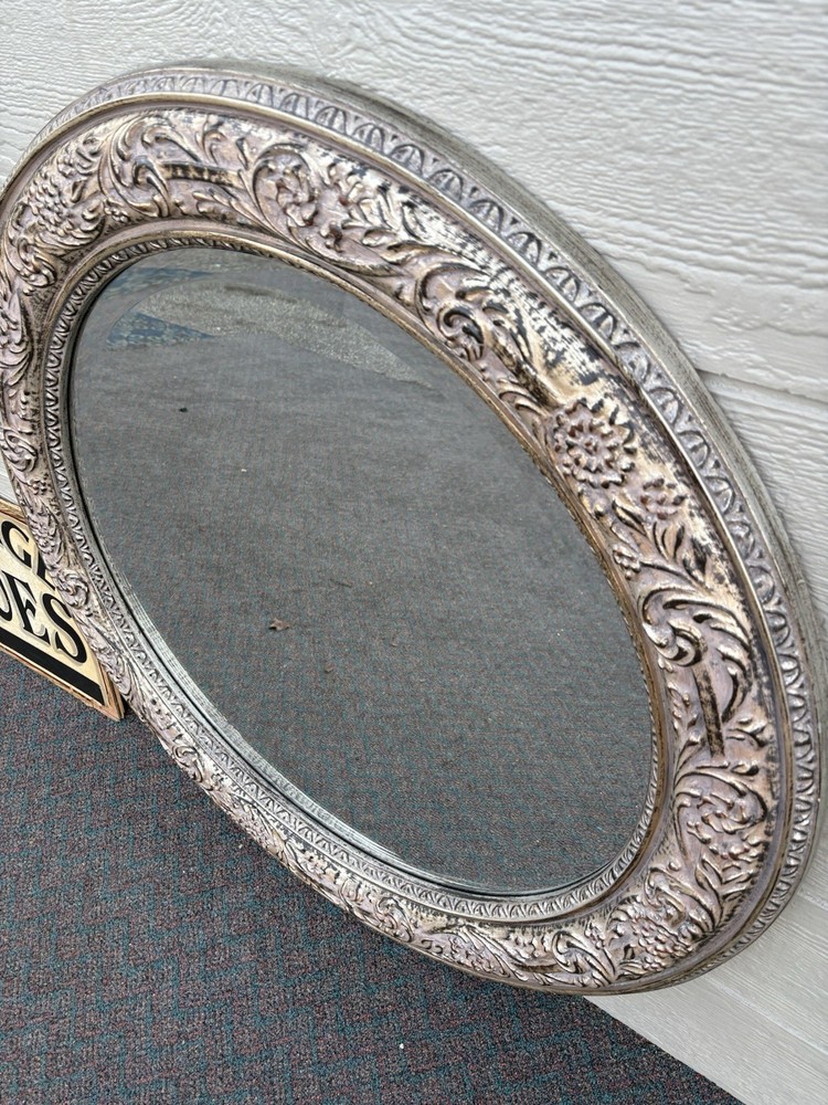 67269 Round Decorator Beveled Mirror 39" W