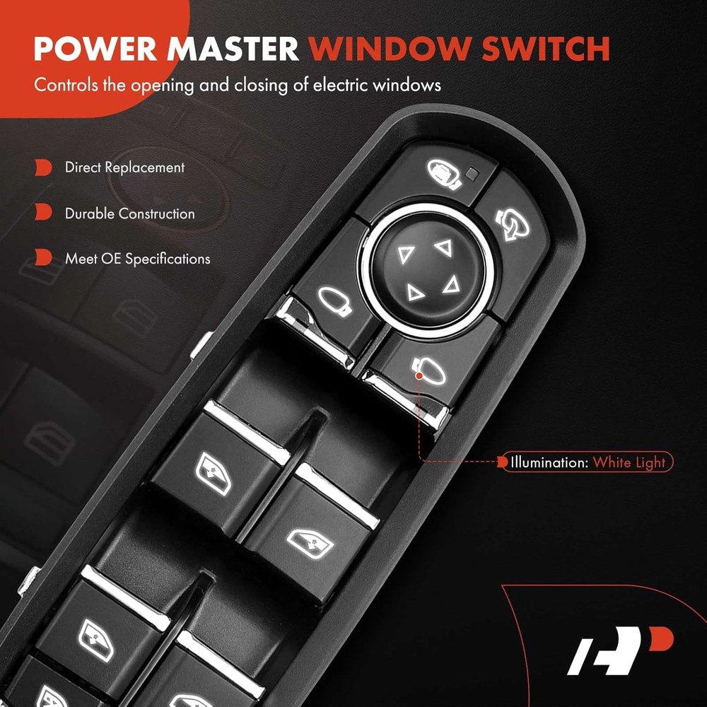 Master Front Left Driver Side Power Window Switch Compatible with Porsche Macan