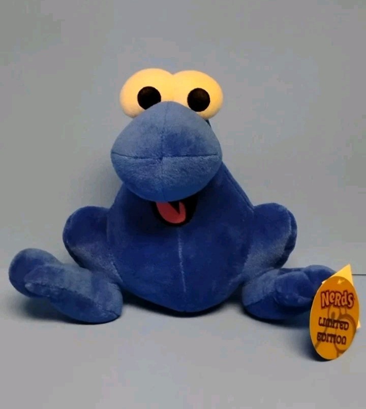 Nerds Limited Edition Jumping Plush Character 2013 Candy & Nuts Blue Rare