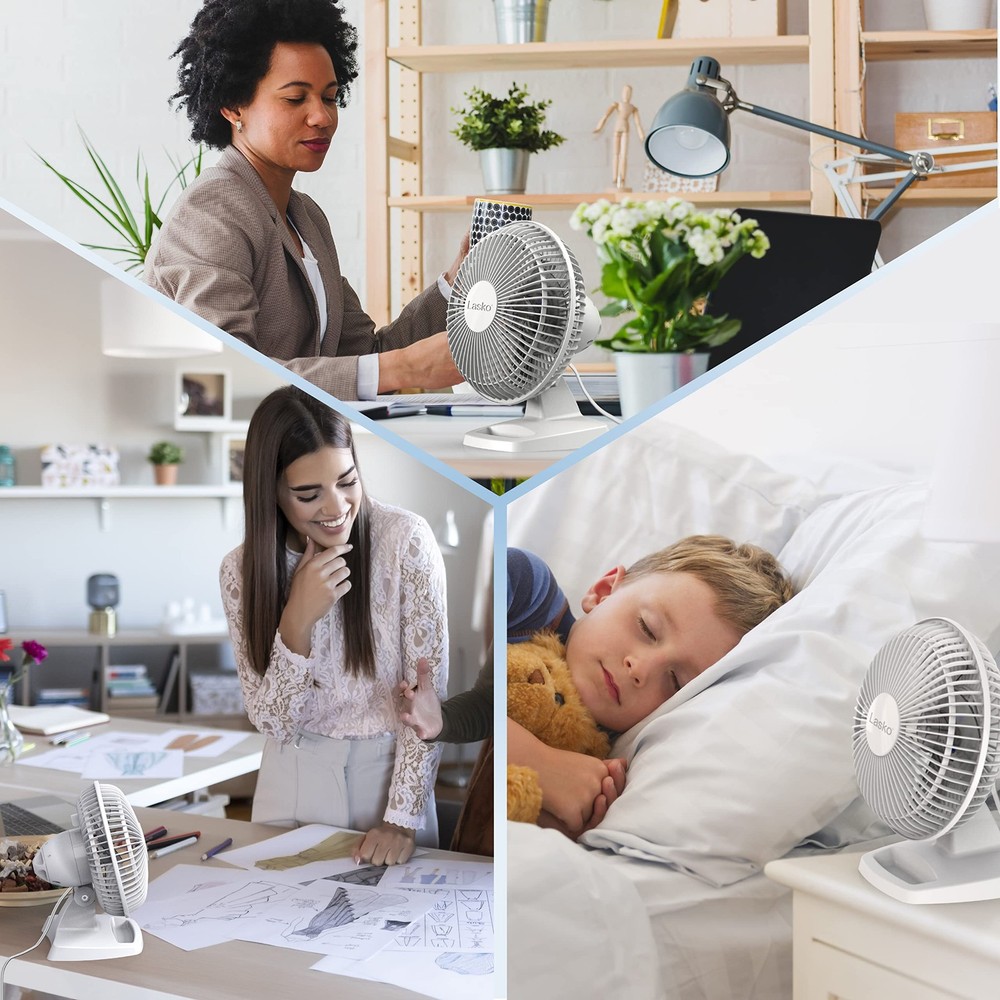 2002W Personal Fan 6Inch White 2002