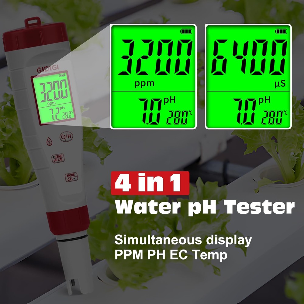 pH Tester,Digital pH Meter for Water,New Version TDS Meter for Drinking Water...