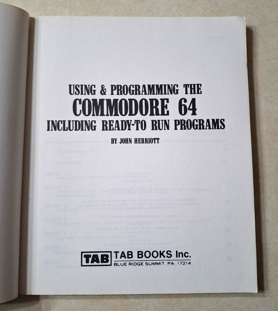 Using & Programming the Commodore 64 1st First Printing Edition Programs 1984