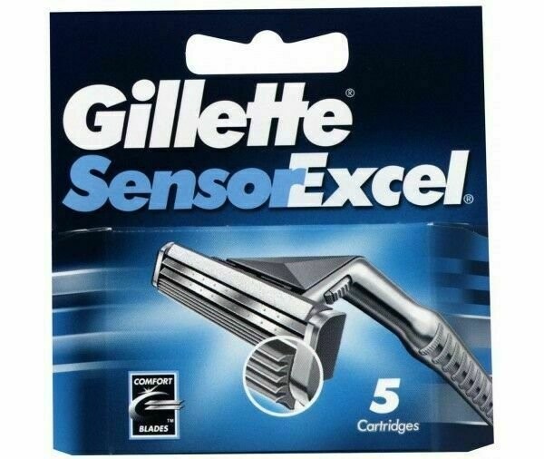Gillette Sensor Excel Refill Razor Blades, 100 Cartridges