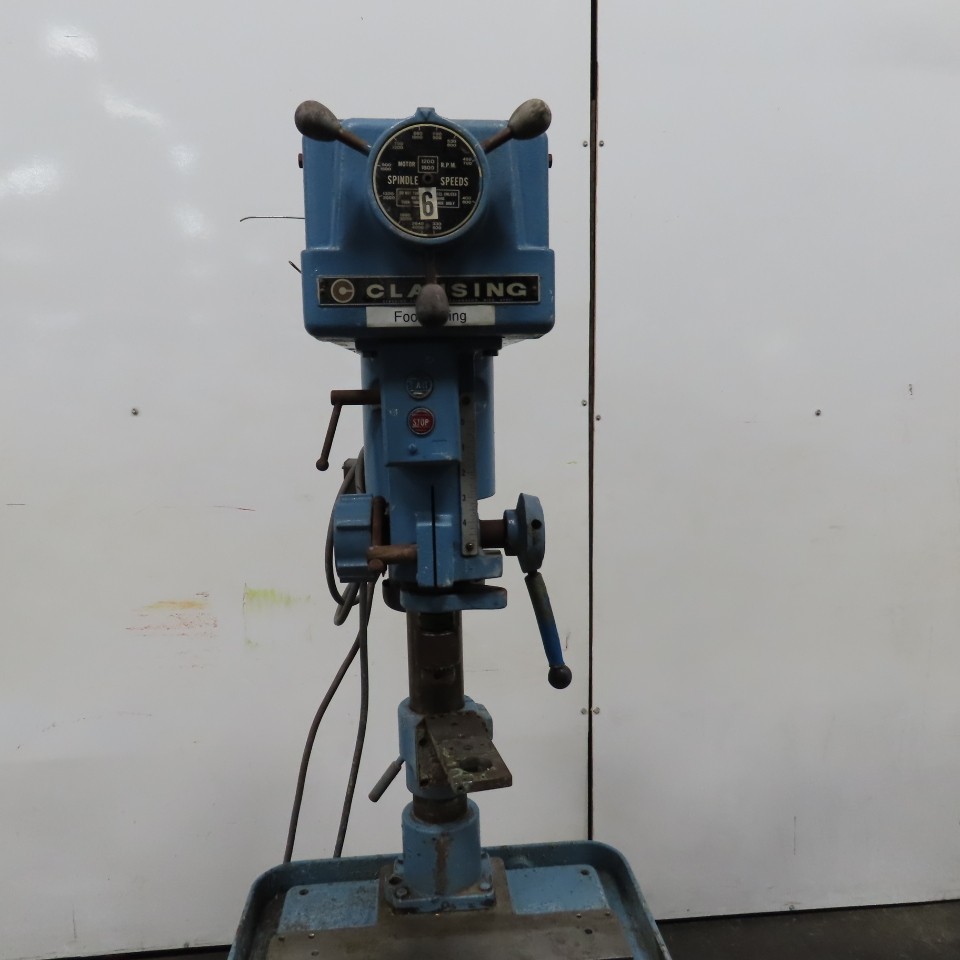 Clausing 1791 15" 1HP Vertical Floor Model Drill Press 230/460V 3PH W/ Reverse