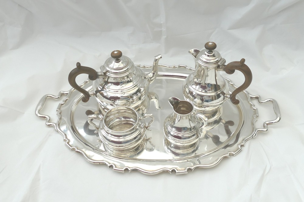 RARE GEORGE V HM STERLING SILVER 2 HANDLED TRAY 1919