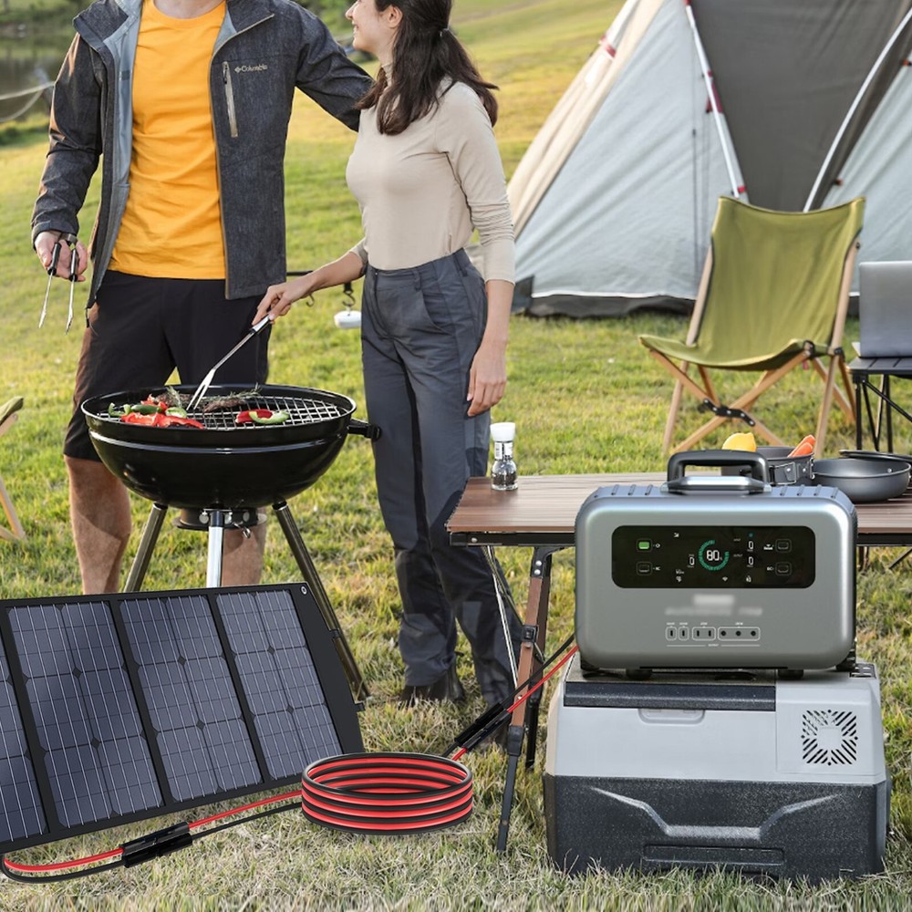 20FT 12 AWG Solar Panel Extension Cable PV Wire Solar Connector Flexible Wire