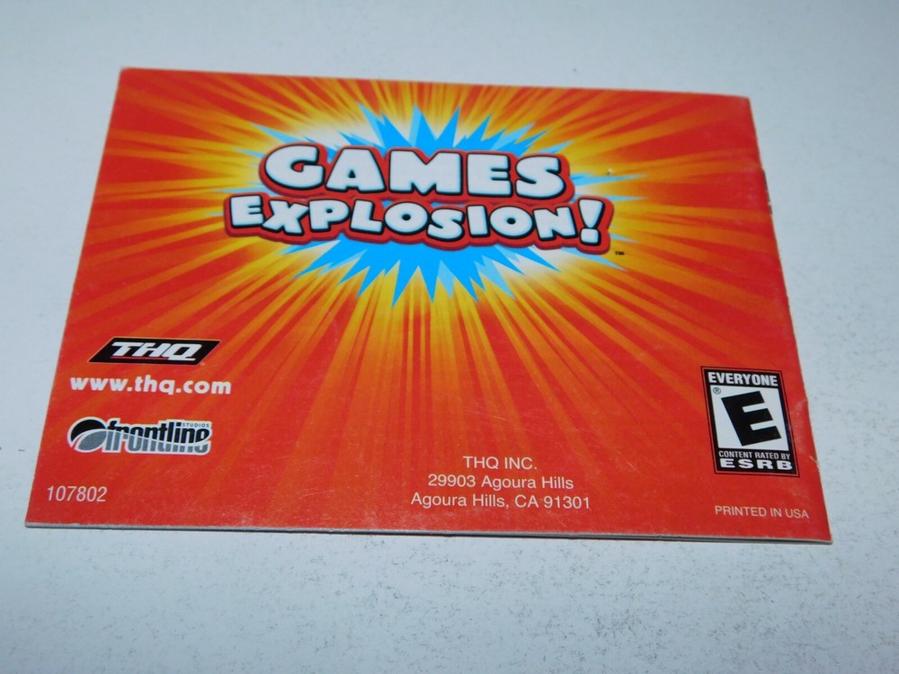 GAMES EXPLOSION! ~ NINTENDO GAMEBOY ADVANCE ~ GAME INSTRUCTION MANUAL ONLY
