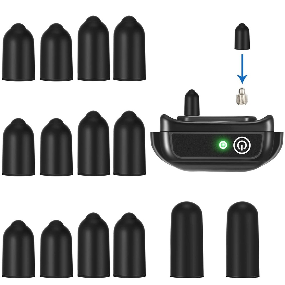 24 Pcs Dog Shock Collar Rubber Tips Training Rubber Tips Silicone Sleeves