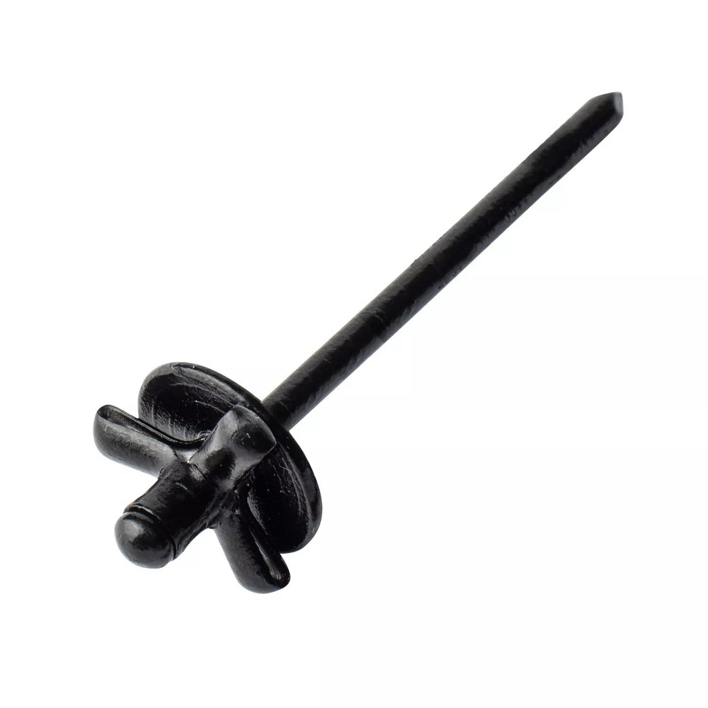 50pcs 3/16" x 1" Large Head Tri-Fold Exploding Aluminum Pop Rivets (Black)