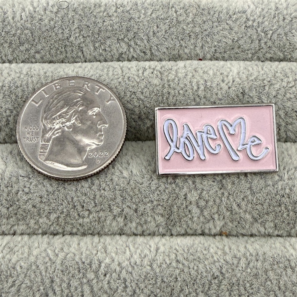 Love Me Silver Tone Pin Pinback #63742