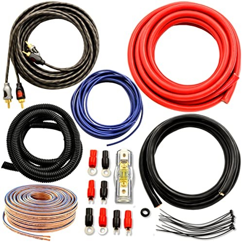 Car Audio Flexible Wire & Cable Complete Amplifier Install Wiring Amp 4 Gauge