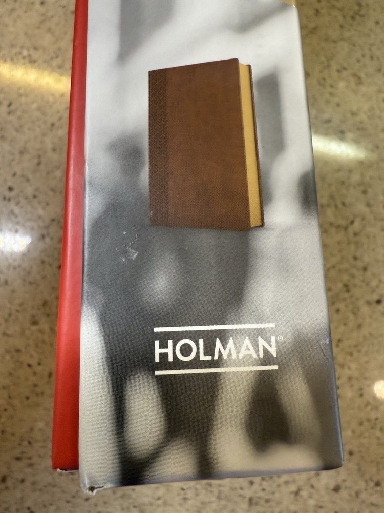 NIB Holmon KJV Tan Leather Everyday Study Bible King James Version 2018