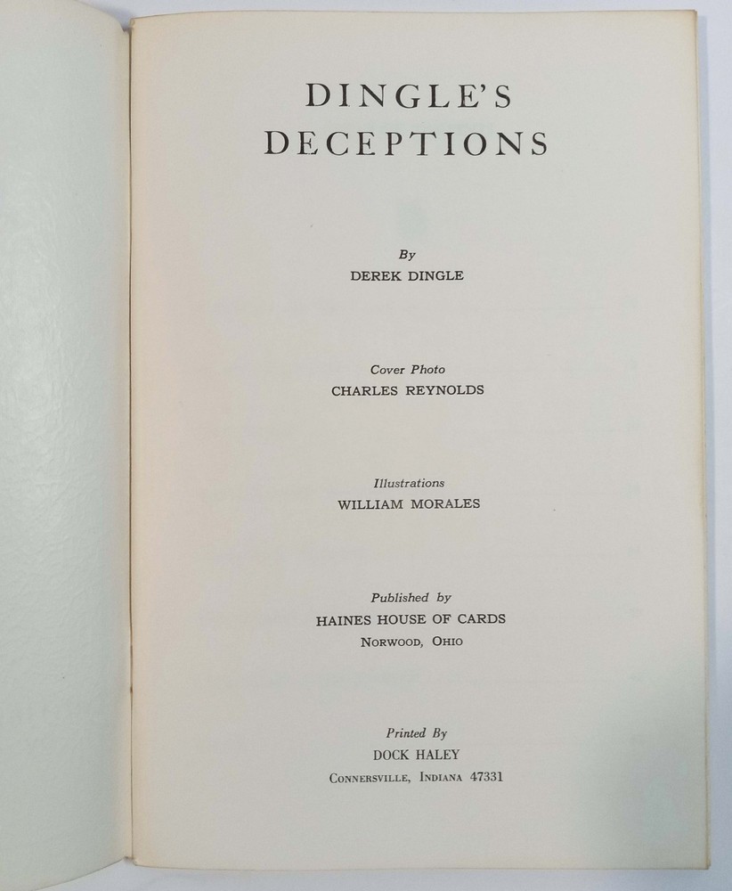 Dingle's Deceptions with Cards and Coins; Lorayne, Harry, 1971 - Magic Book