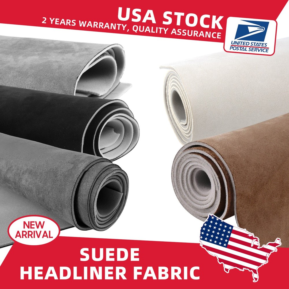 Headliner Material Suede Fabric Foam Backing For Automotive Roof lining Replace