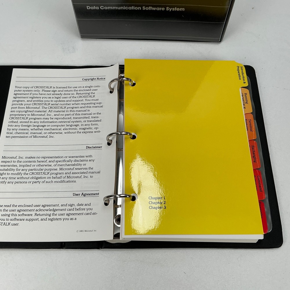 Microstuf CrossTalk XVI Data Communication Software System No Disks for IBM PCs