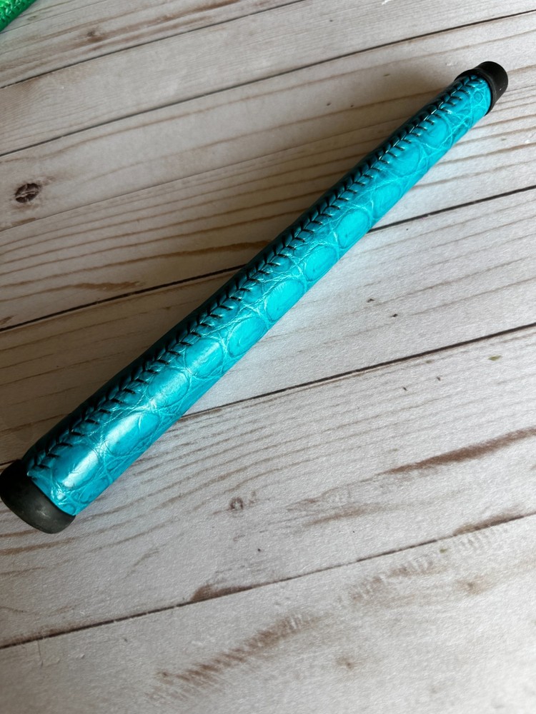 Grip Master Xotics Ostrich Handmade Genuine Leather Blue Grip