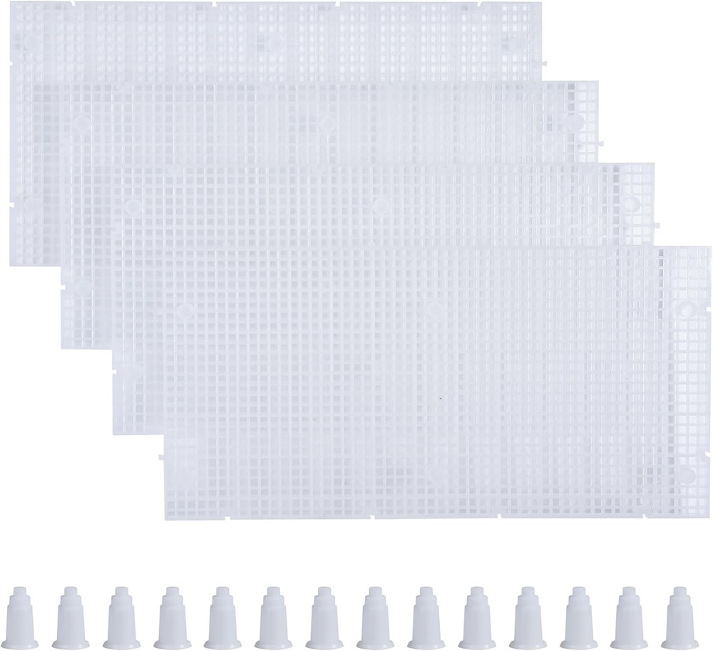 Plastic Grid Divider Tray Egg Crate Louvre Aquarium Fish Tank Bottom Isolation w
