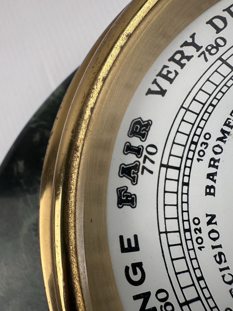 STOCKBURGER COMPENSATED PRECISION BRASS BAROMETER MADE IN GERMANY - UNTESTED