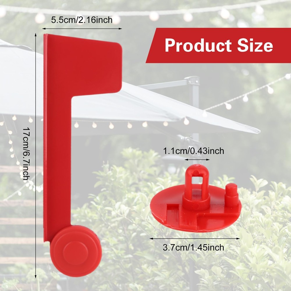 Mailbox Flag Replacement Red Metal Mailbox Flag for Outgoing Mailboxes