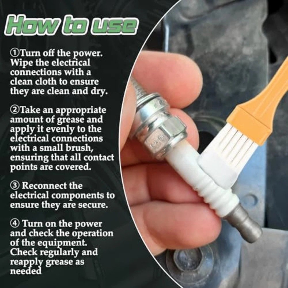 5oz Dielectric Grease for Electrical Connectors Silicone Paste for Auto & Marine