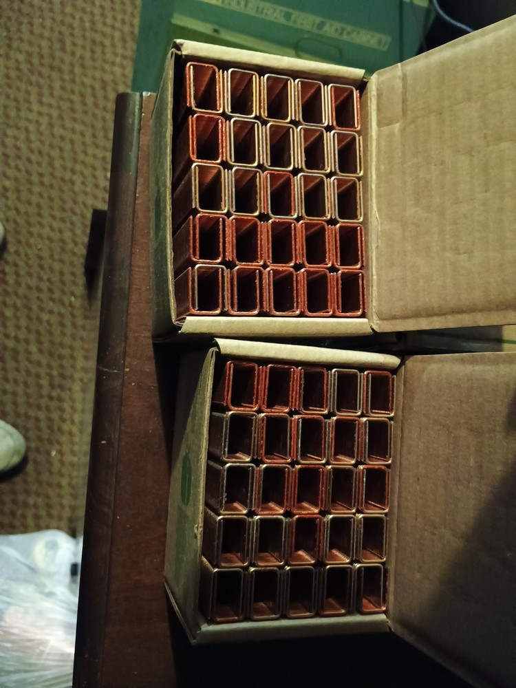 4 BOXES SB7050 3/4G Bostitch 2500 galvanized coated staples NEW!