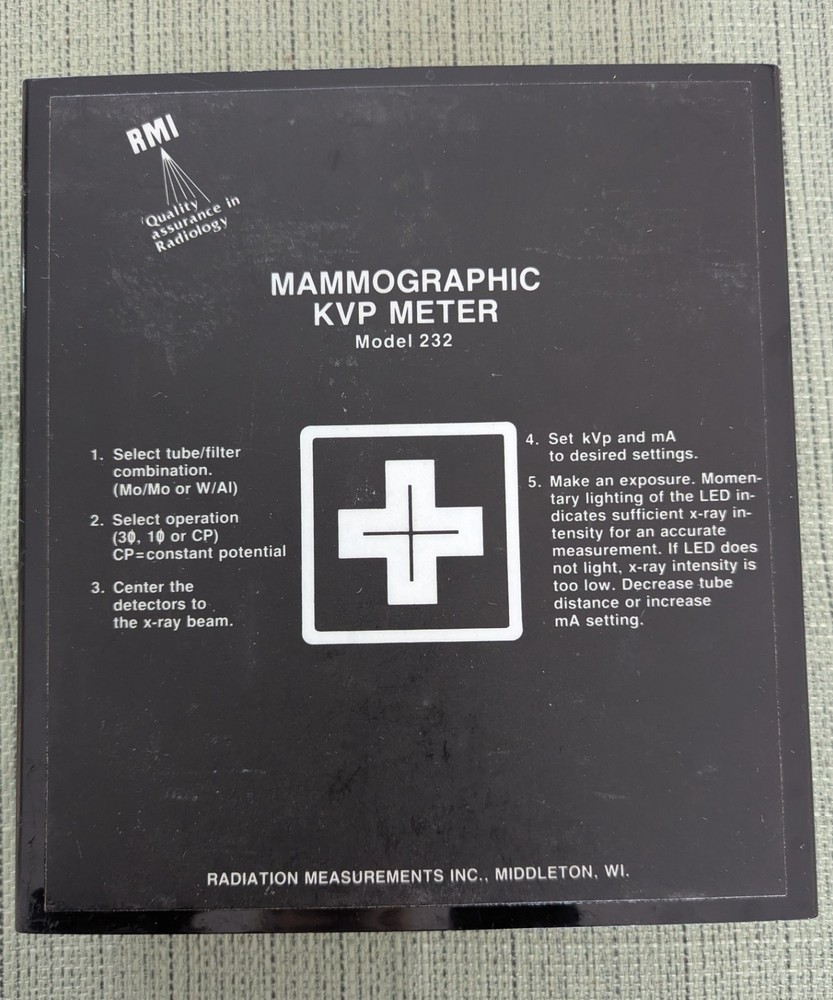 Mammographic kVp meter RMI model 232