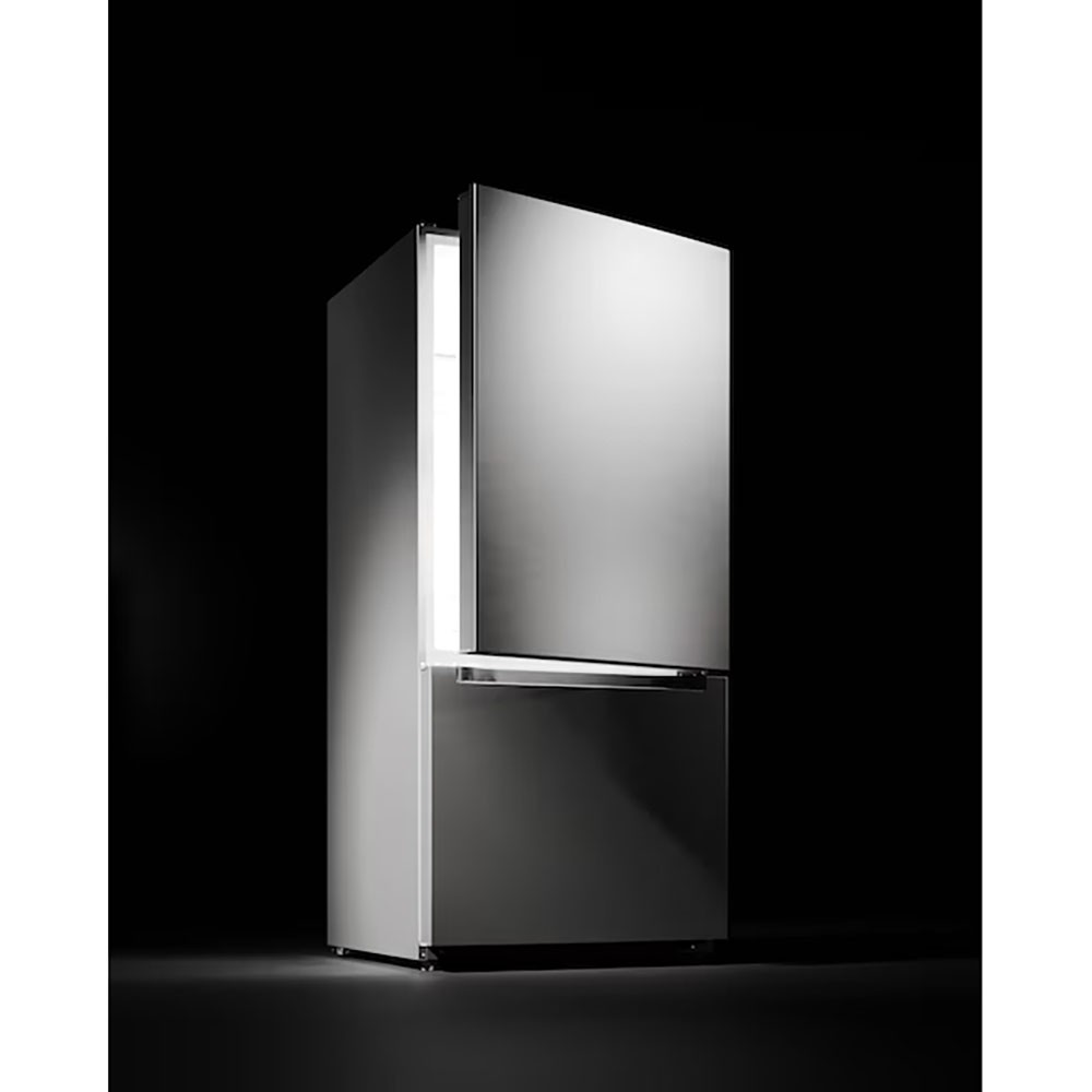 Midea 18.7 Cu. Ft. Stainless Bottom Mount Freezer Refrigerator