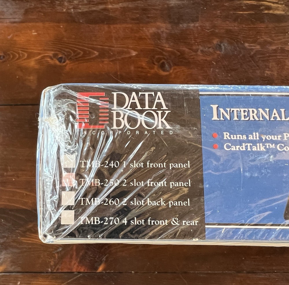 Data Book Internal Thin-card Drive PC Card Read/Writer New Sealed