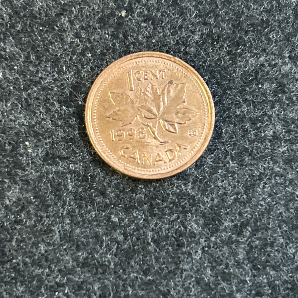 🐶 1998 Canada 1 One Cent Coin