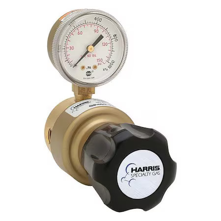 Harris 403015000D Specialty Gas Regulator, Argon, Helium, Nitrogen, Single