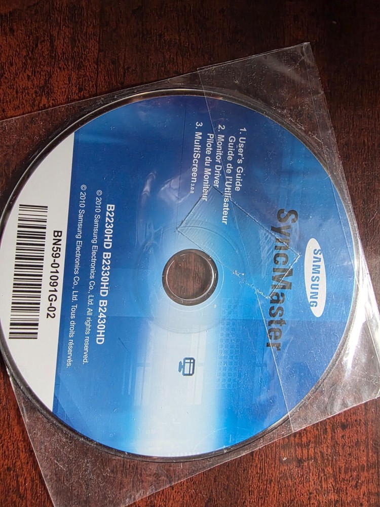 SAMSUNG SYNC MASTER USER'S GUIDE & DRIVER Free shipping