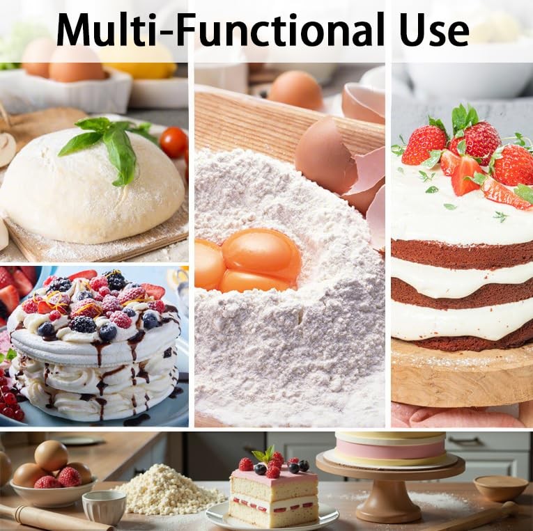 7PCS Dough Scraper Set, Plastic Bench Scraper, normal, Multicolor