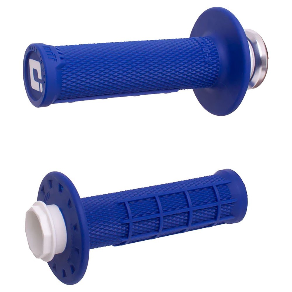 Odi Micro-X Half-Waffle V2 Lock-On Grips Blue
