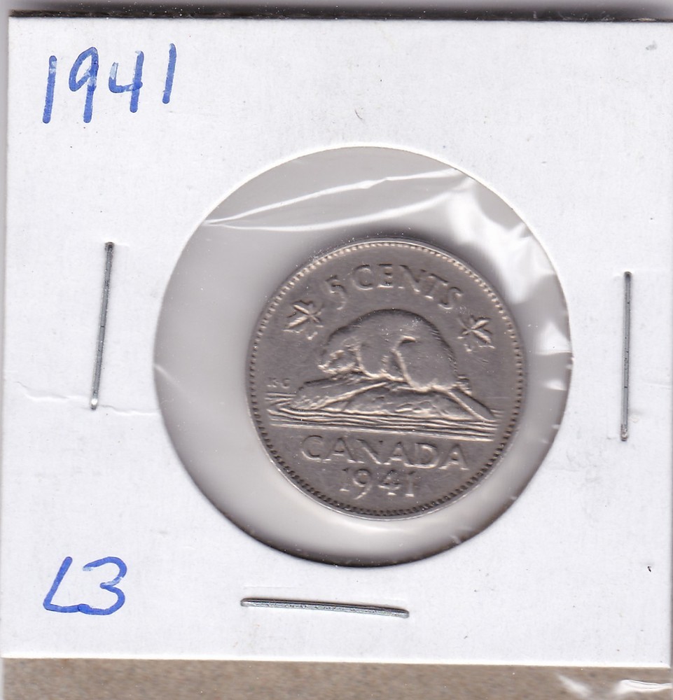 1941 Canada 5 Cents L3