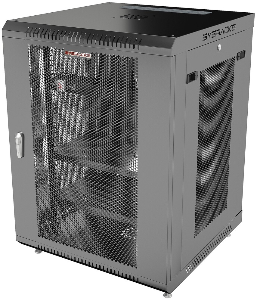 15U Sysracks Wall Mount IT Data Network Server Rack Cabinet Enclosure 24" Depth