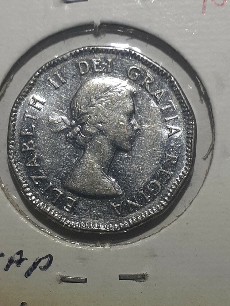 1953 5 CENTS CANADA NO SOULDER FOLD